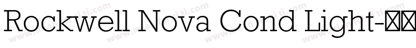 Rockwell Nova Cond Light字体转换